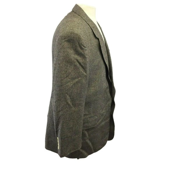 Savile Row Suit Jacket Blazer Sports Coat Mens 44R Gray 6 Pocket Saville - Picture 5 of 10